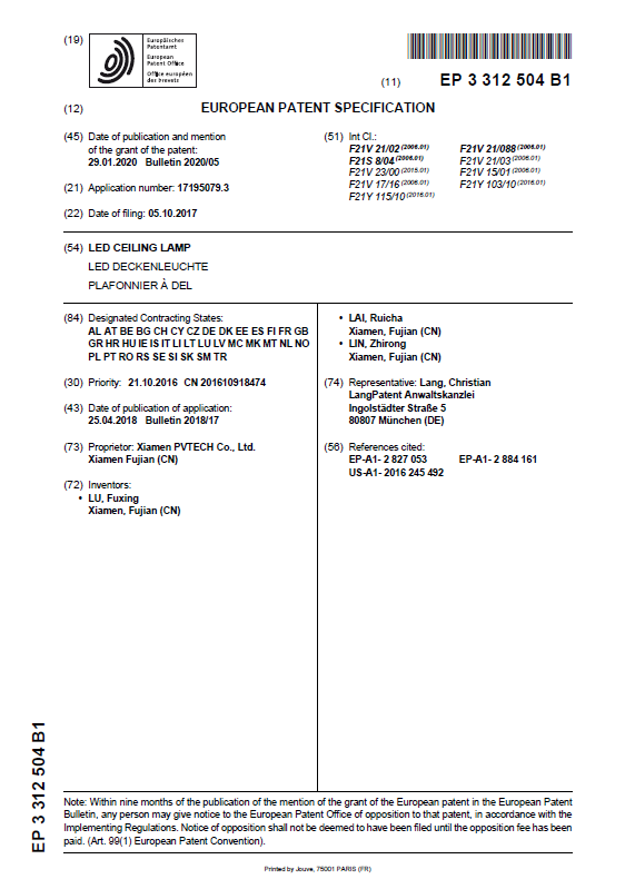 PVTECH’s LED Linear Light acquires EU Patent.png